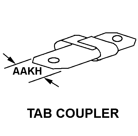 TAB COUPLER style nsn 5940-01-593-2959