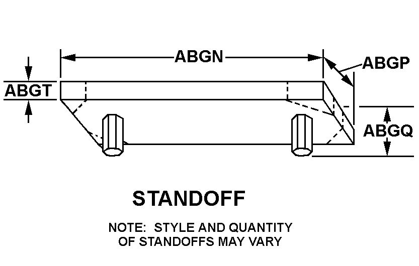 STANDOFF style nsn 5940-01-196-8670