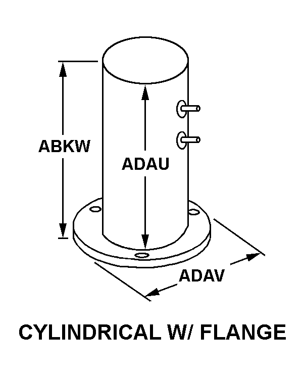 CYLINDRICAL W/FLANGE style nsn 5930-01-096-8541