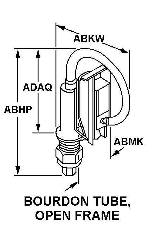 BOURDON TUBE, OPEN FRAME style nsn 5930-01-062-4889