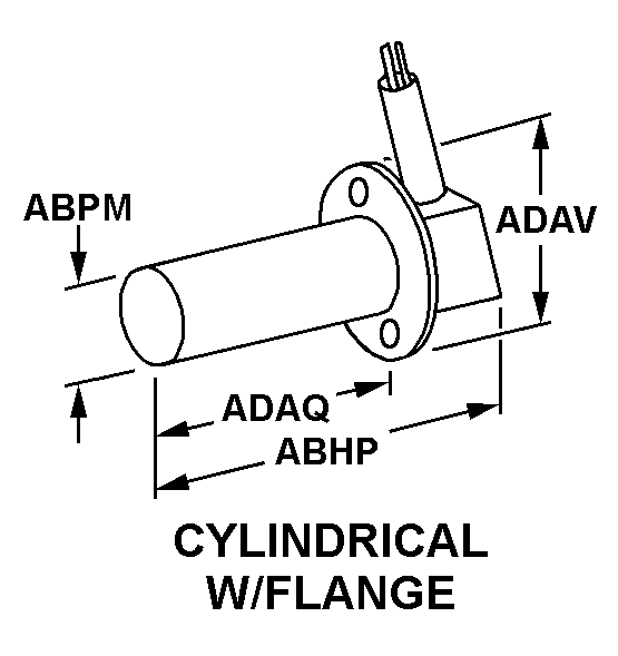 CYLINDRICAL W/FLANGE style nsn 5930-01-096-8541