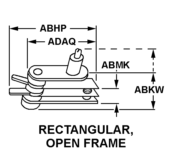 RECTANGULAR, OPEN FRAME style nsn 5930-00-008-0499