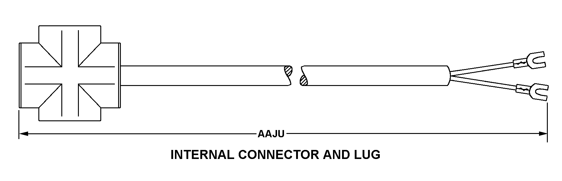 INTERNAL CONNECTOR AND LUG style nsn 5995-00-161-4666