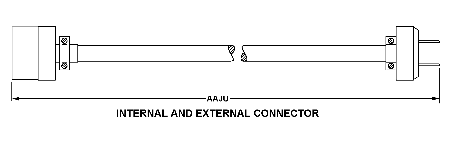 INTERNAL AND EXTERNAL CONNECTOR style nsn 5995-00-968-6741