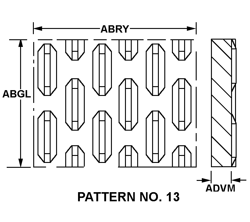 PATTERN NO. 13 style nsn 9515-00-067-3991