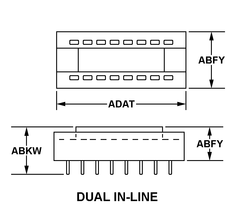 DUAL IN-LINE style nsn 5955-01-250-2614