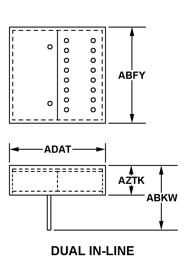 DUAL IN-LINE style nsn 5955-01-250-2614