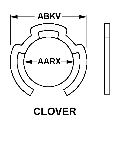 CLOVER style nsn 5325-00-200-5451