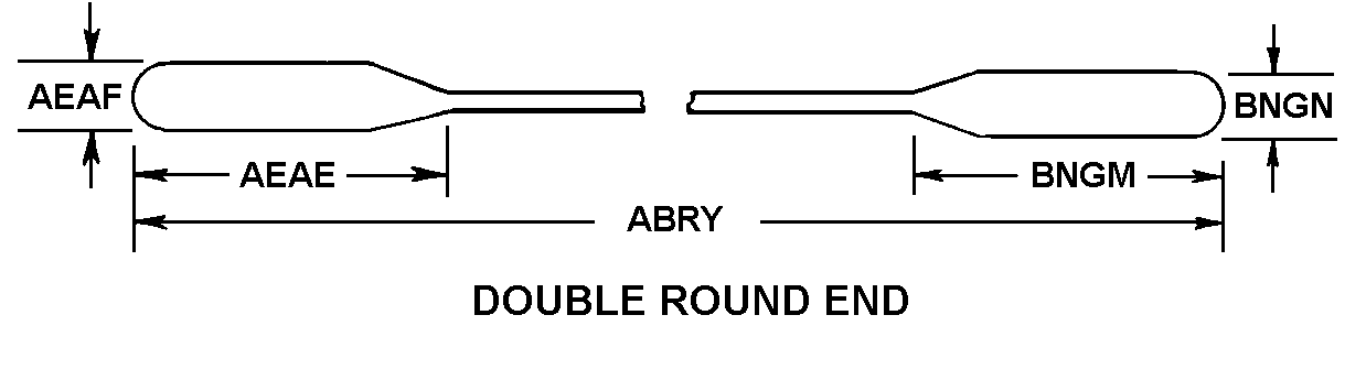 DOUBLE ROUND END style nsn 6640-01-352-9168