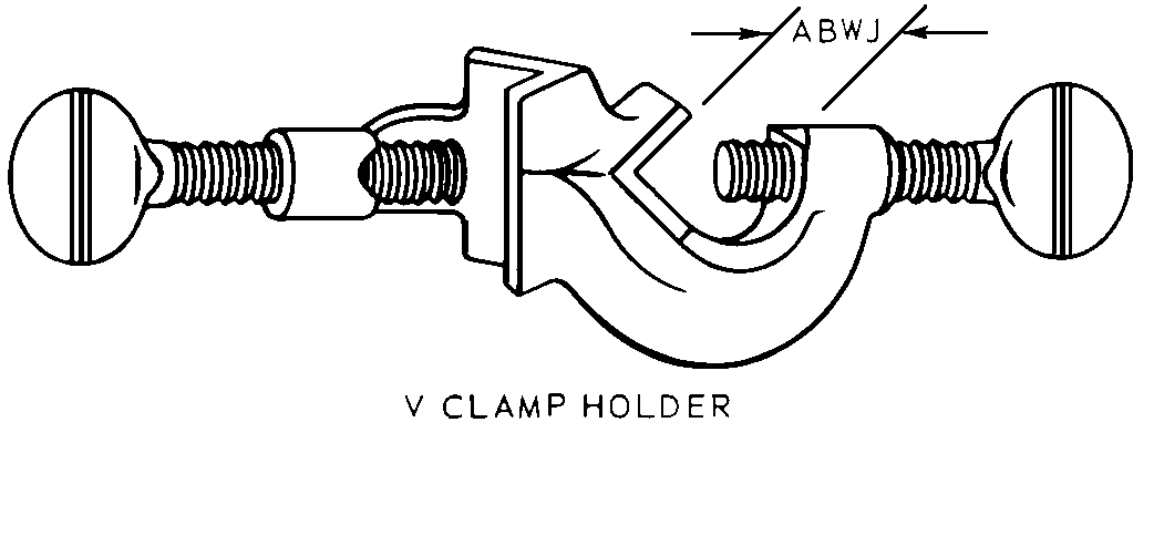 V CLAMP HOLDER style nsn 6640-01-262-2329