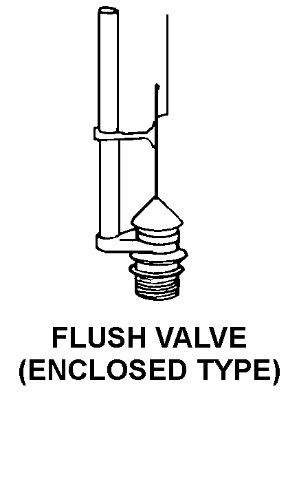 FLUSH VALVE (ENCLOSED TYPE) style nsn 4510-01-152-9192