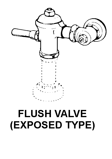 FLUSH VALUE (EXPOSED TYPE) style nsn 4510-00-234-4221