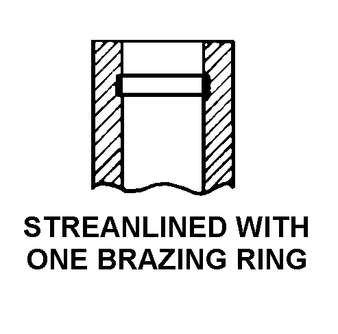 STREANLINED WITH ONE BRAZING RING style nsn 4820-01-313-8661