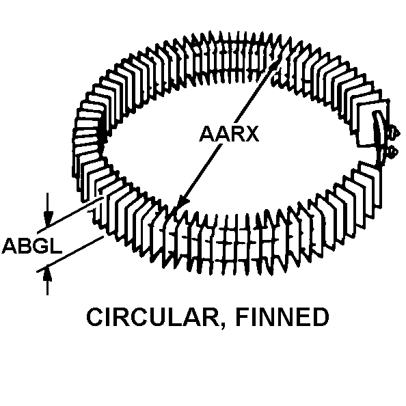 CIRCULAR, FINNED style nsn 4520-01-391-3308