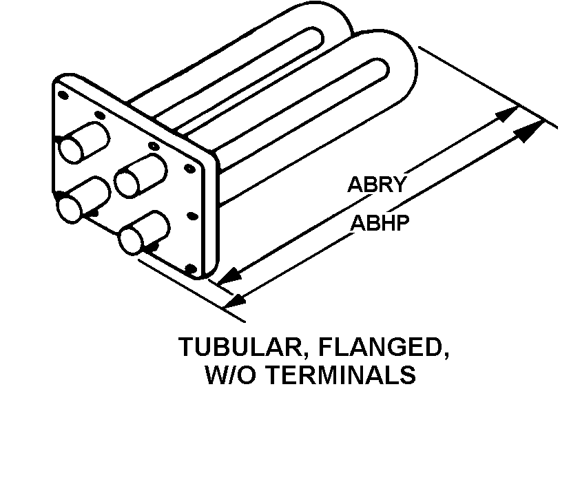 TUBULAR, FLANGED, W/O TERMINALS style nsn 4540-00-541-4983