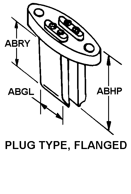 PLUG TYPE, FLANGED style nsn 4520-00-119-2842