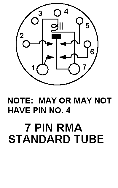 7 PIN STANDARD TUBE style nsn 5945-00-556-7942