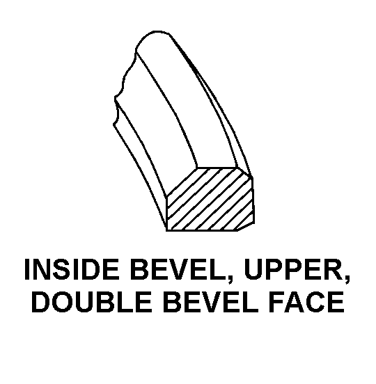 INSIDE BEVEL, UPPER, DOUBLE BEVEL FACE style nsn 2805-00-278-1907