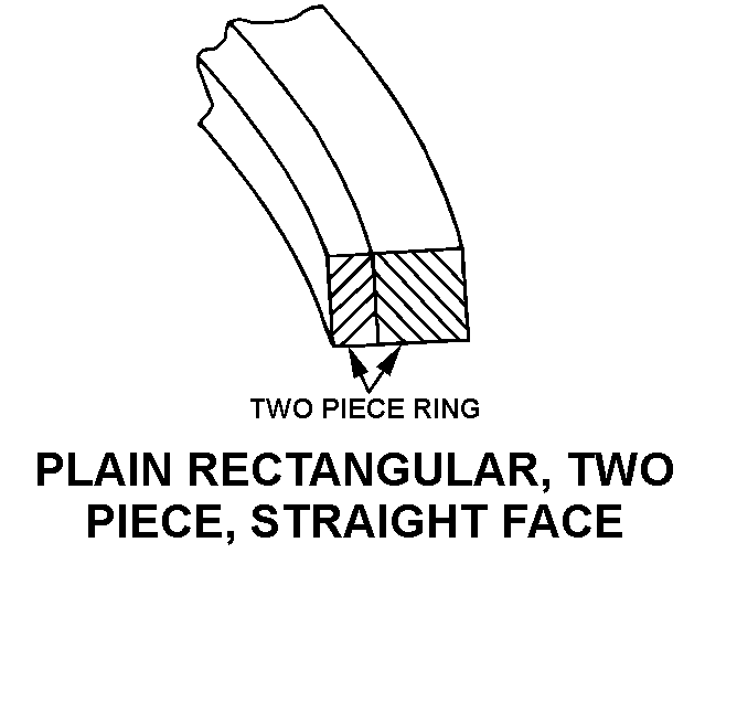 PLAIN RECTANGULAR, TWO PIECE, STRAIGHT FACE style nsn 2815-01-044-4932