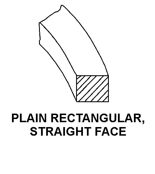 PLAIN RECTANGULAR, STRAIGHT FACE style nsn 4310-00-142-0007