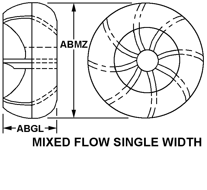 MIXED FLOW SINGLE WIDTH style nsn 4140-01-378-6386