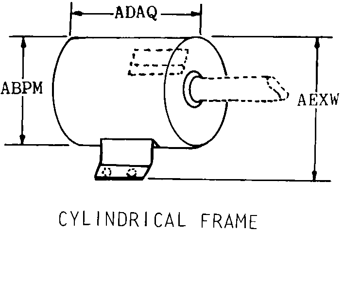 CYLINDRICAL FRAME style nsn 5945-00-466-1624