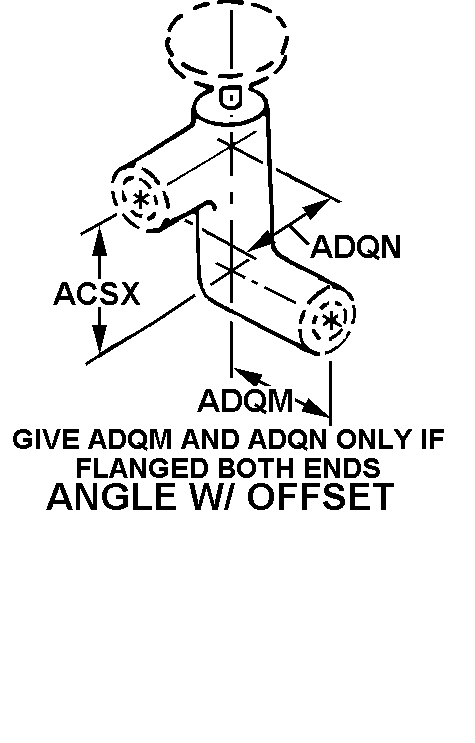 ANGLE W/OFFSET style nsn 4820-00-508-6096