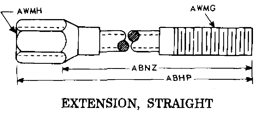 EXTENSION, STRAIGHT style nsn 2640-01-440-6660
