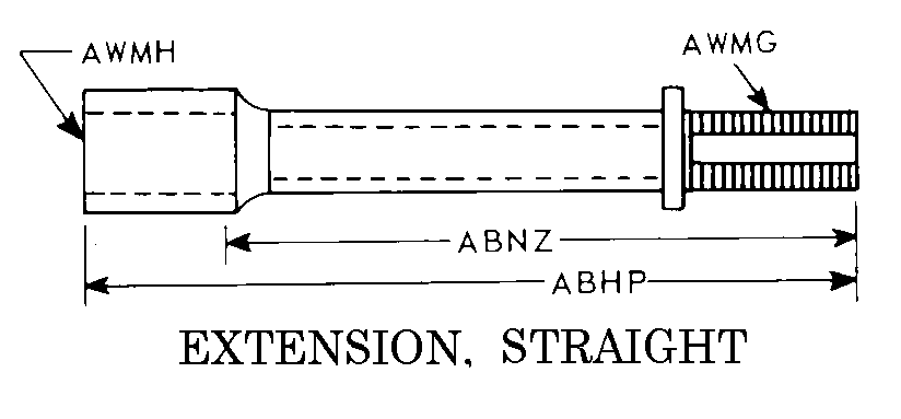 EXTENSION, STRAIGHT style nsn 2640-00-114-5071