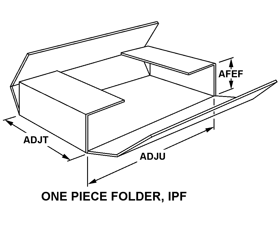 ONE PIECE FOLDER, IPF style nsn 8115-00-966-9063