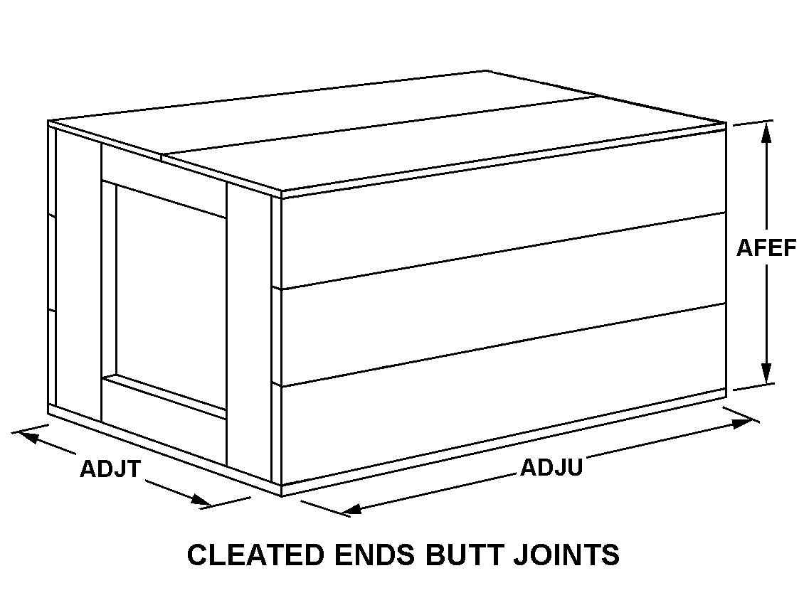 CLEATED ENDS BUTT JOINTS style nsn 8115-01-024-5961