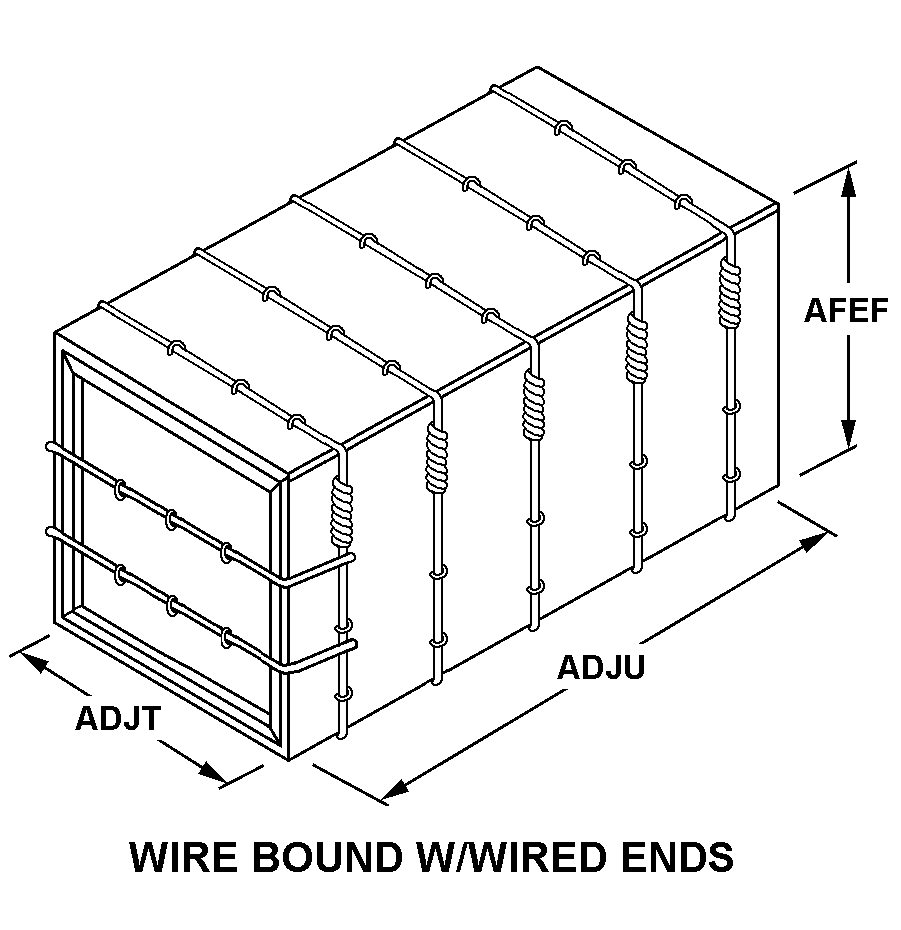 WIRE BOUND W/WIRED ENDS style nsn 8115-00-935-6519