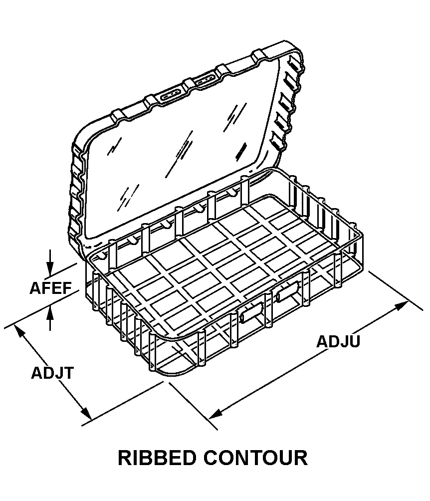 RIBBED CONTOUR style nsn 8115-00-279-7717