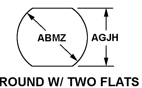 ROUND W/TWO FLATS style nsn 3120-00-435-5234