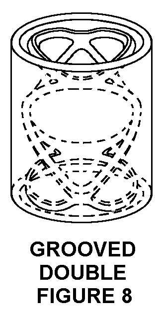 GROOVED DOUBLE FIGURE 8 style nsn 3120-00-384-0129