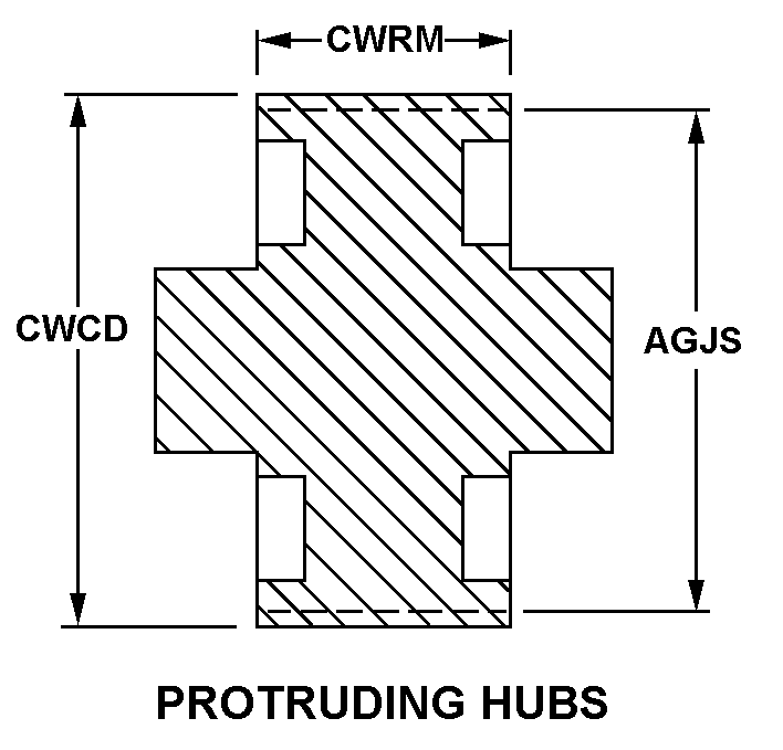 PROTUDING HUBS style nsn 3020-01-385-9117