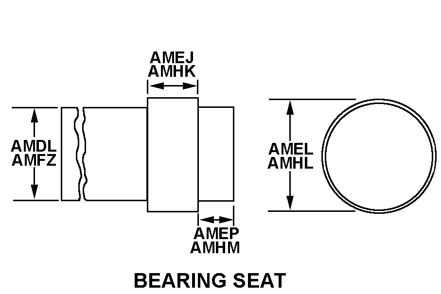 BEARING SEAT style nsn 3040-00-051-1305