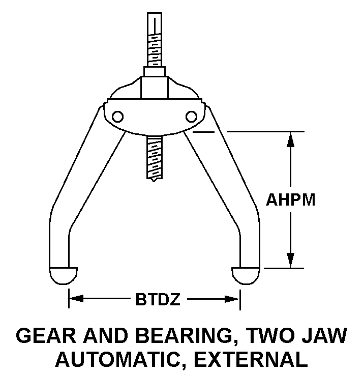 GEAR AND BEARING, TWO JAW AUTOMATIC, EXTERNAL style nsn 5120-00-343-8068