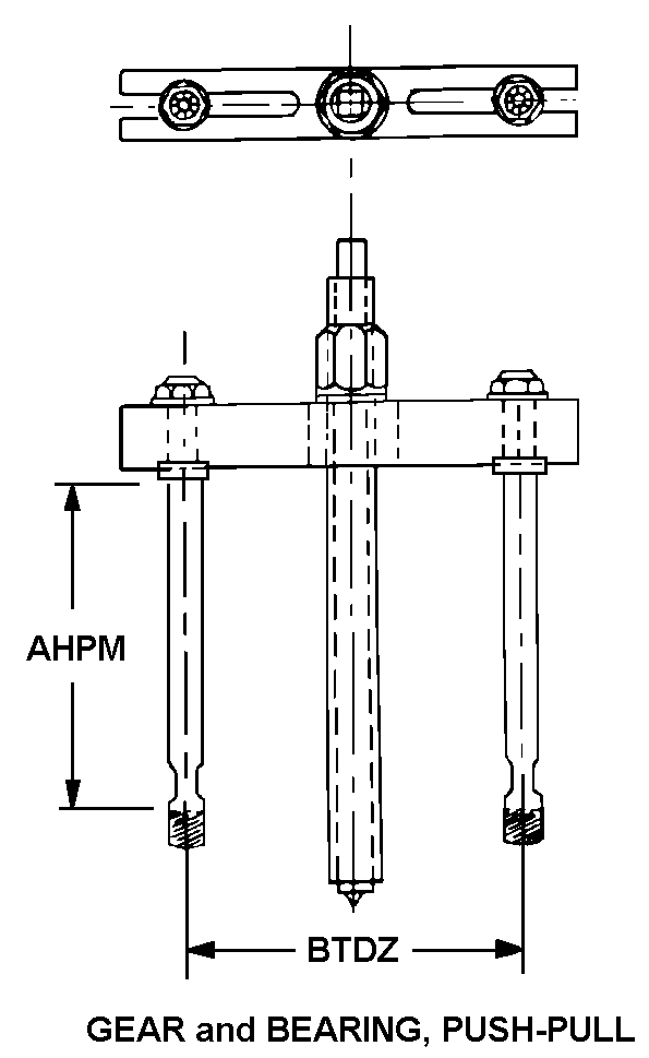 GEAR AND BEARING, PUSH-PULL style nsn 5120-01-471-0600