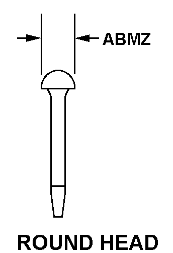 ROUND HEAD style nsn 5120-00-222-4445