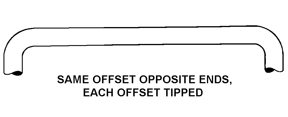 SAME OFFSET OPPOSITE ENDS, EACH OFFSET T IPPED style nsn 5120-00-241-3160