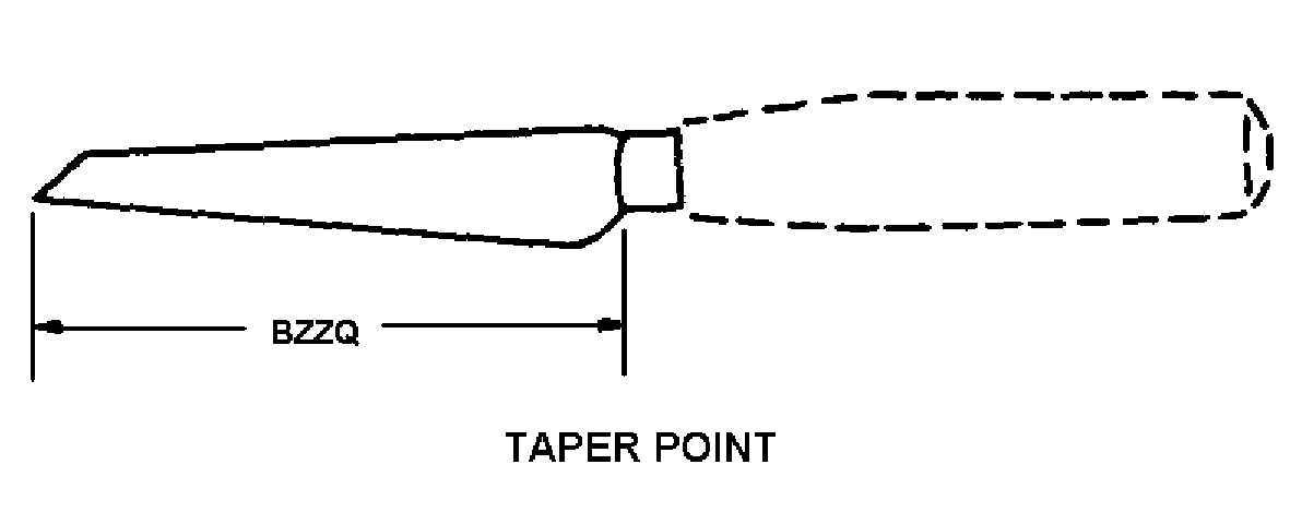 TAPER POINT style nsn 5110-00-268-3882