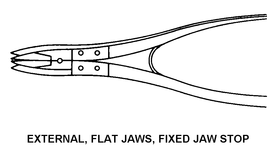 EXTERNAL, FLAT JAWS, FIXED JAW STOP style nsn 5120-00-134-7800