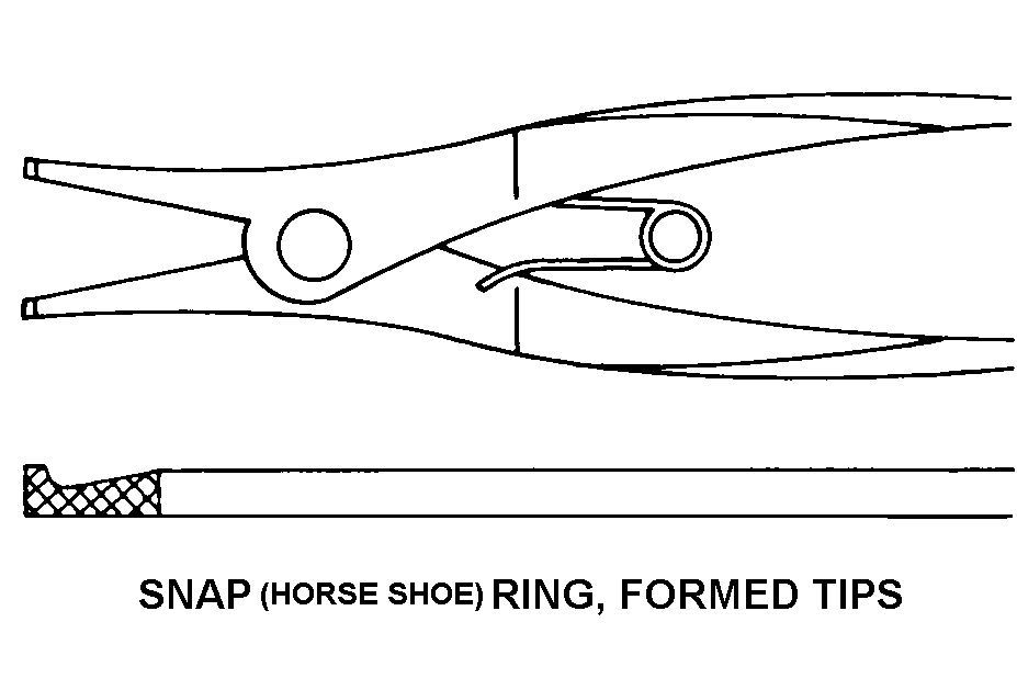 SNAP RING, FORMED TIPS style nsn 5120-01-430-8619