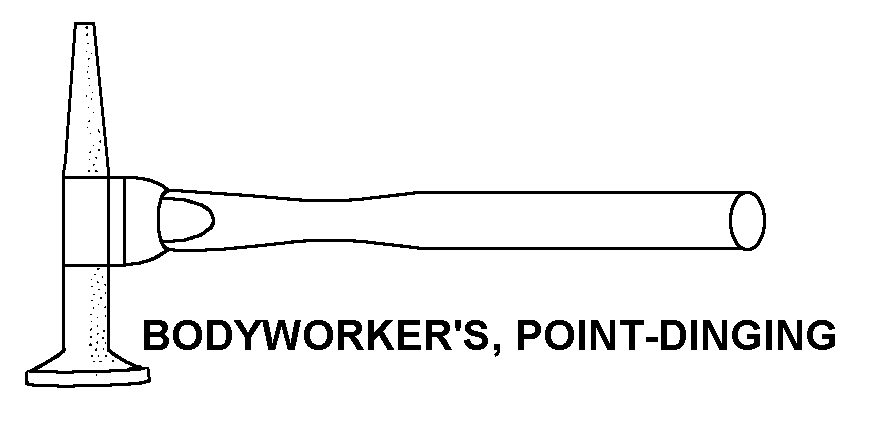 BODYWORKER'S, POINT-DINGING style nsn 5120-01-457-4754