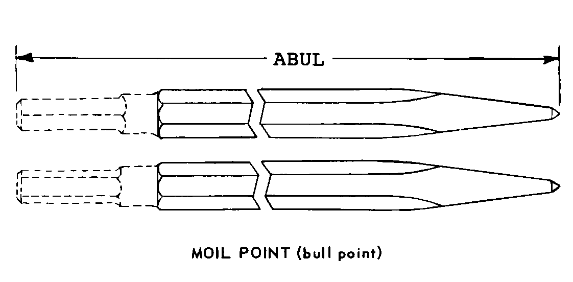 MOIL POINT style nsn 5130-01-010-3999