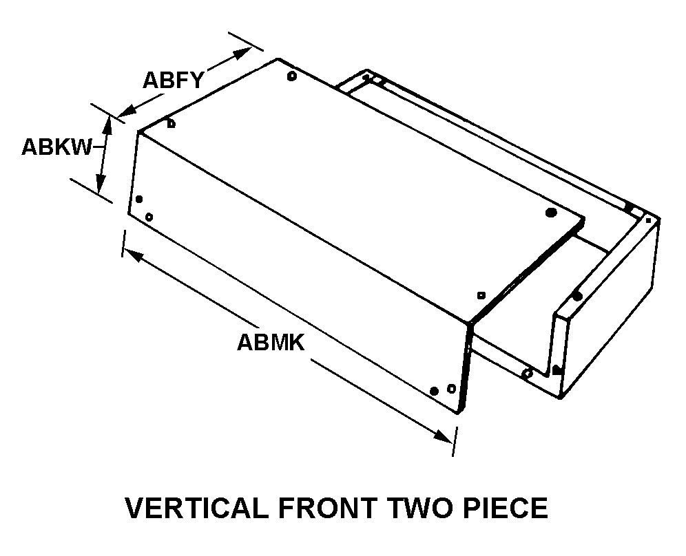 VERTICAL FRONT TWO PIECE style nsn 5975-00-079-8246