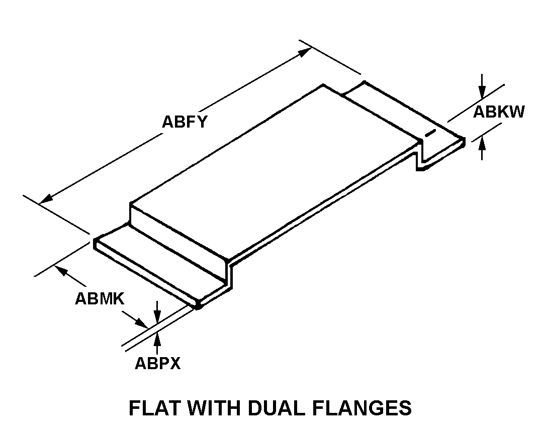 FLAT WITH DUAL FLANGES style nsn 5975-01-578-8864