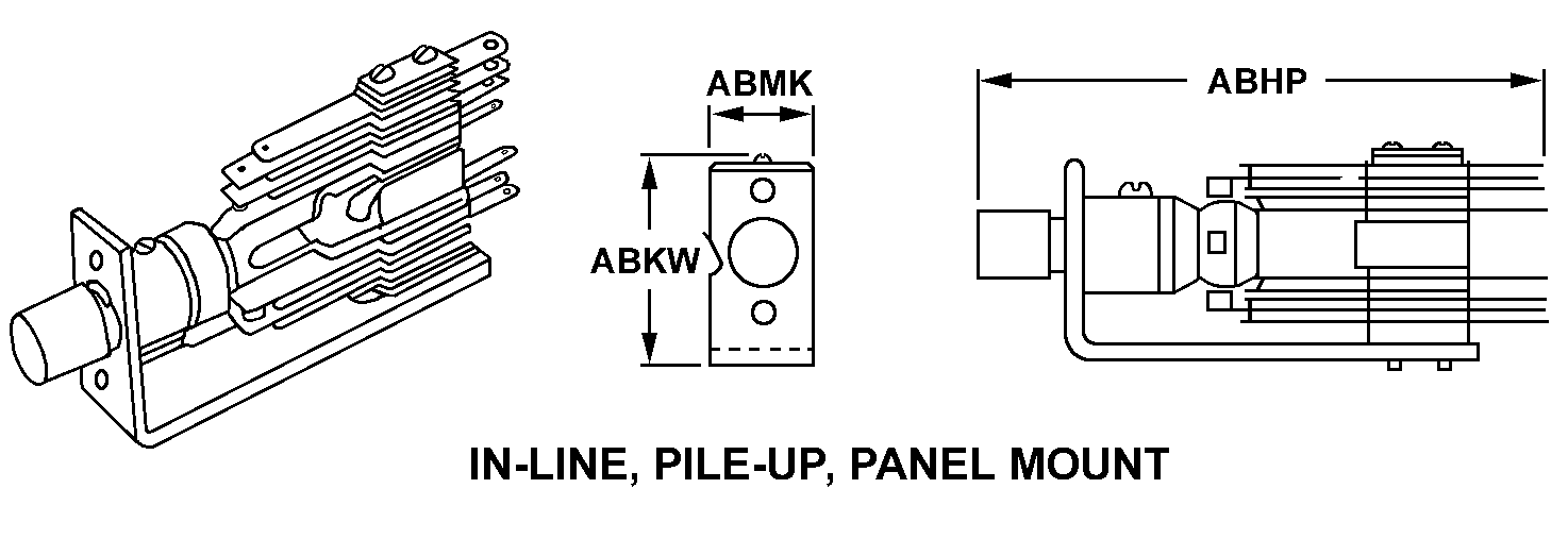 IN-LINE, PILE-UP, PANEL MOUNT style nsn 5930-01-631-7840