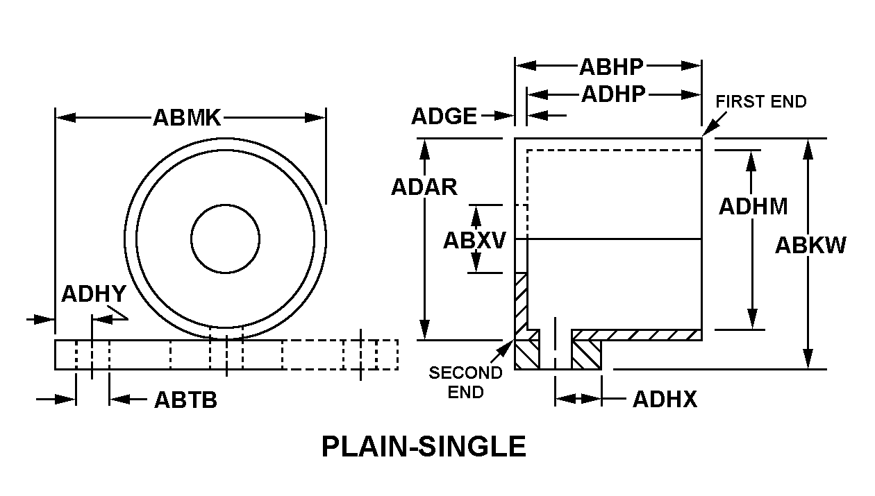 PLAIN-SINGLE style nsn 5975-00-178-0763